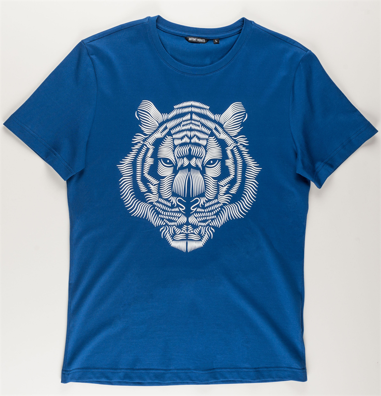 Antony Morato SLIM-FIT-T-SHIRT AUS 100 % BAUMWOLLE MIT 3D TIGERPRINT