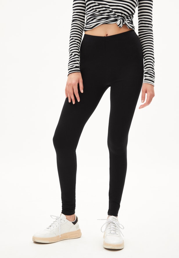 Armedangels SHIVAA Leggings aus Bio-Baumwolle in schwarz Armedangels SHIVAA Leggings aus Bio-Baumwolle in schwarz