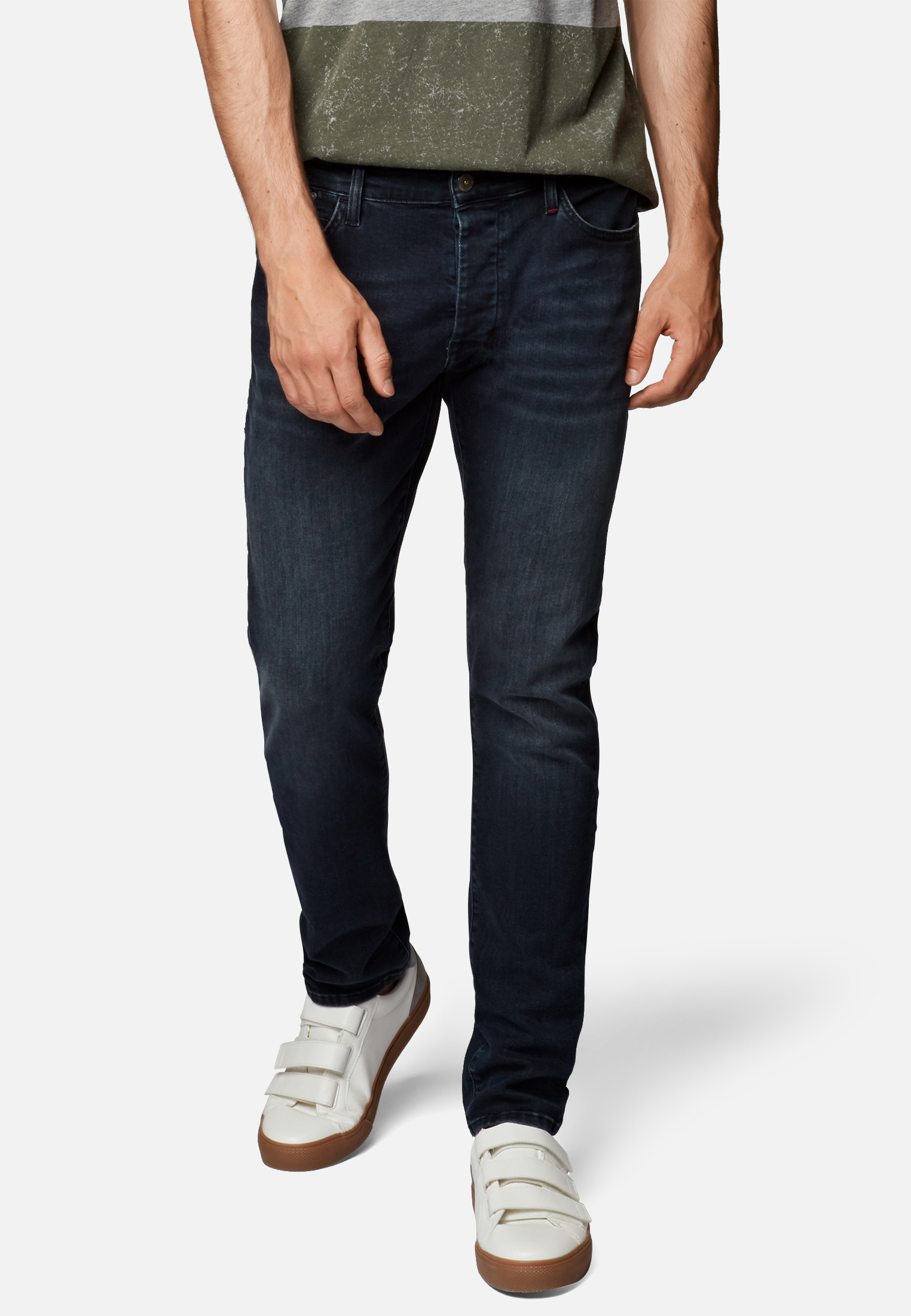 Mavi Yves Jeans Skinny Dunkelblau Brushed  mit Strech