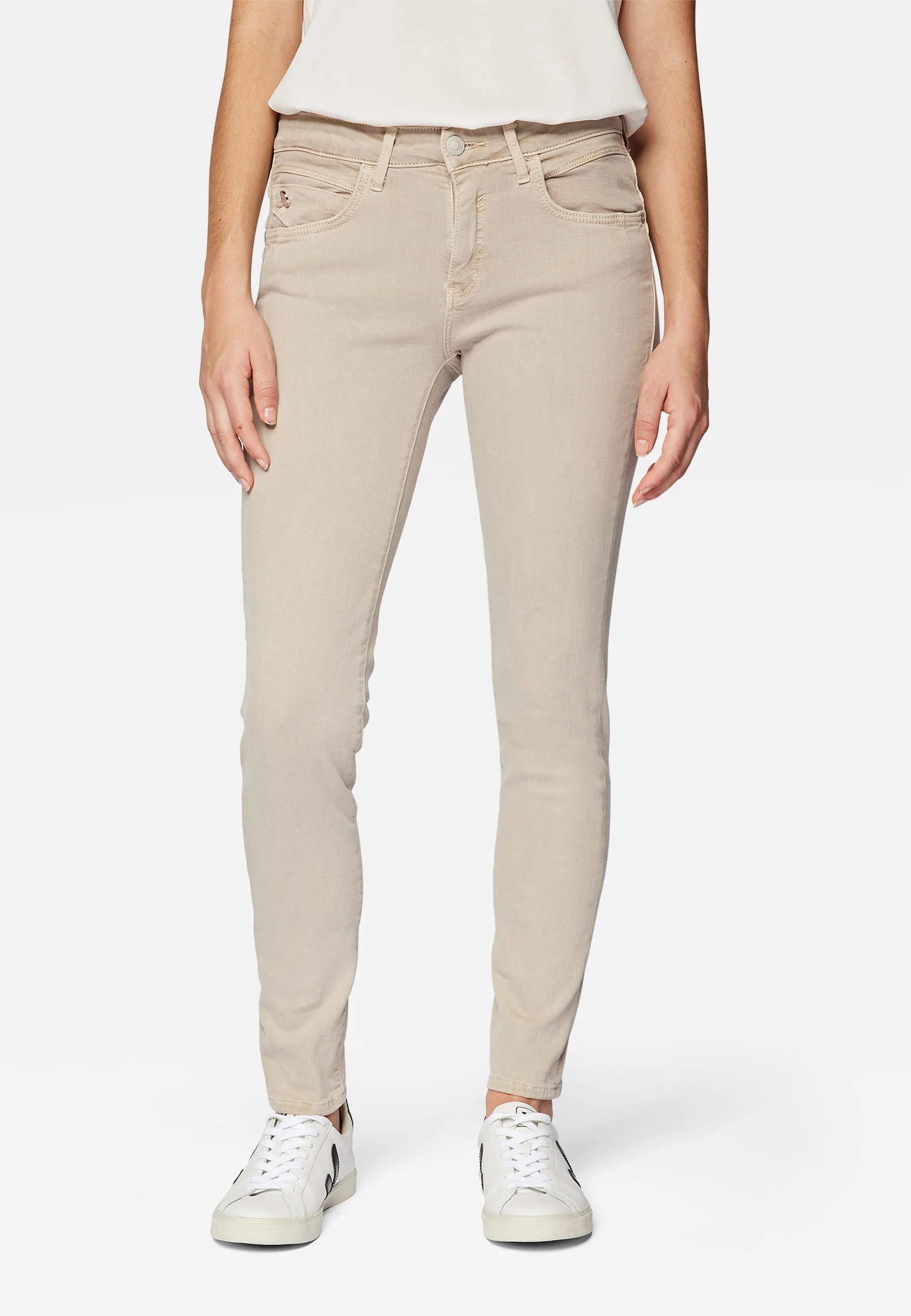 Mavi ADRIANA | Mid-Rise, Super Skinny in hell beige