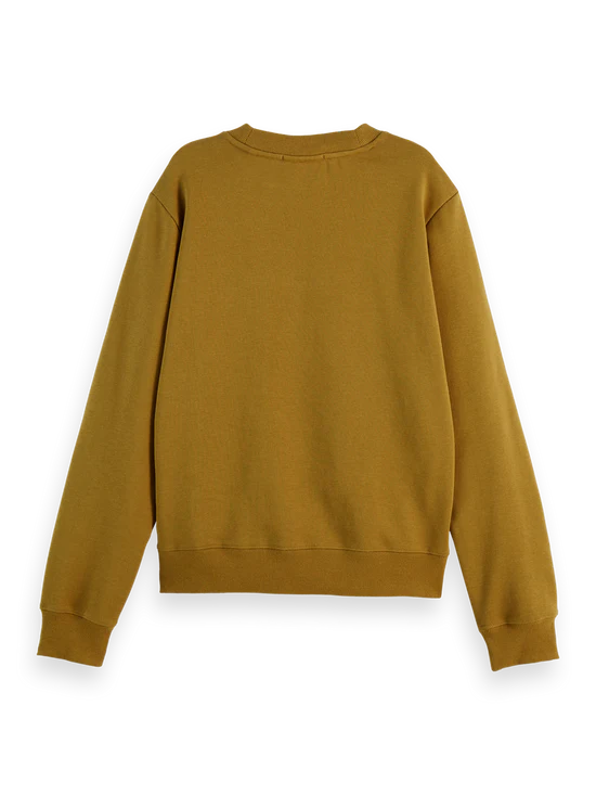 Scotch&Soda EMBROIDERED REGULAR FIT SWEATSHIRT in olive Scotch&Soda EMBROIDERED REGULAR FIT SWEATSHIRT in olive