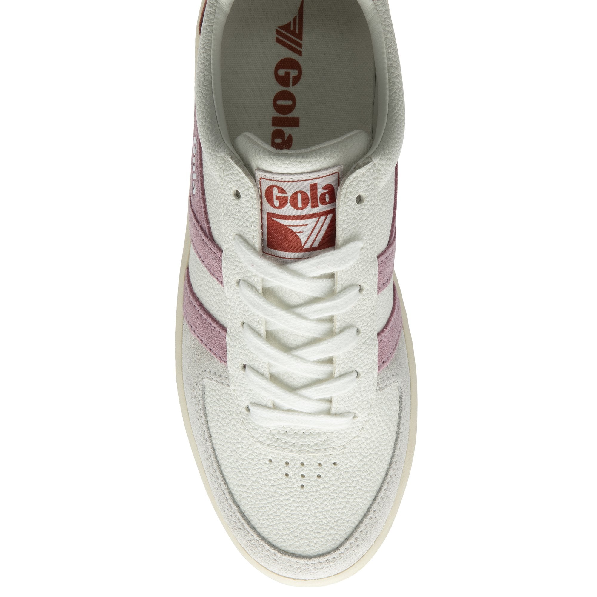 Gola Classics Women's Grandslam Trident Trainers Sneaker in White/Candy/Moody Orange Gola Classics Women's Grandslam Trident Trainers Sneaker in White/Candy/Moody Orange
