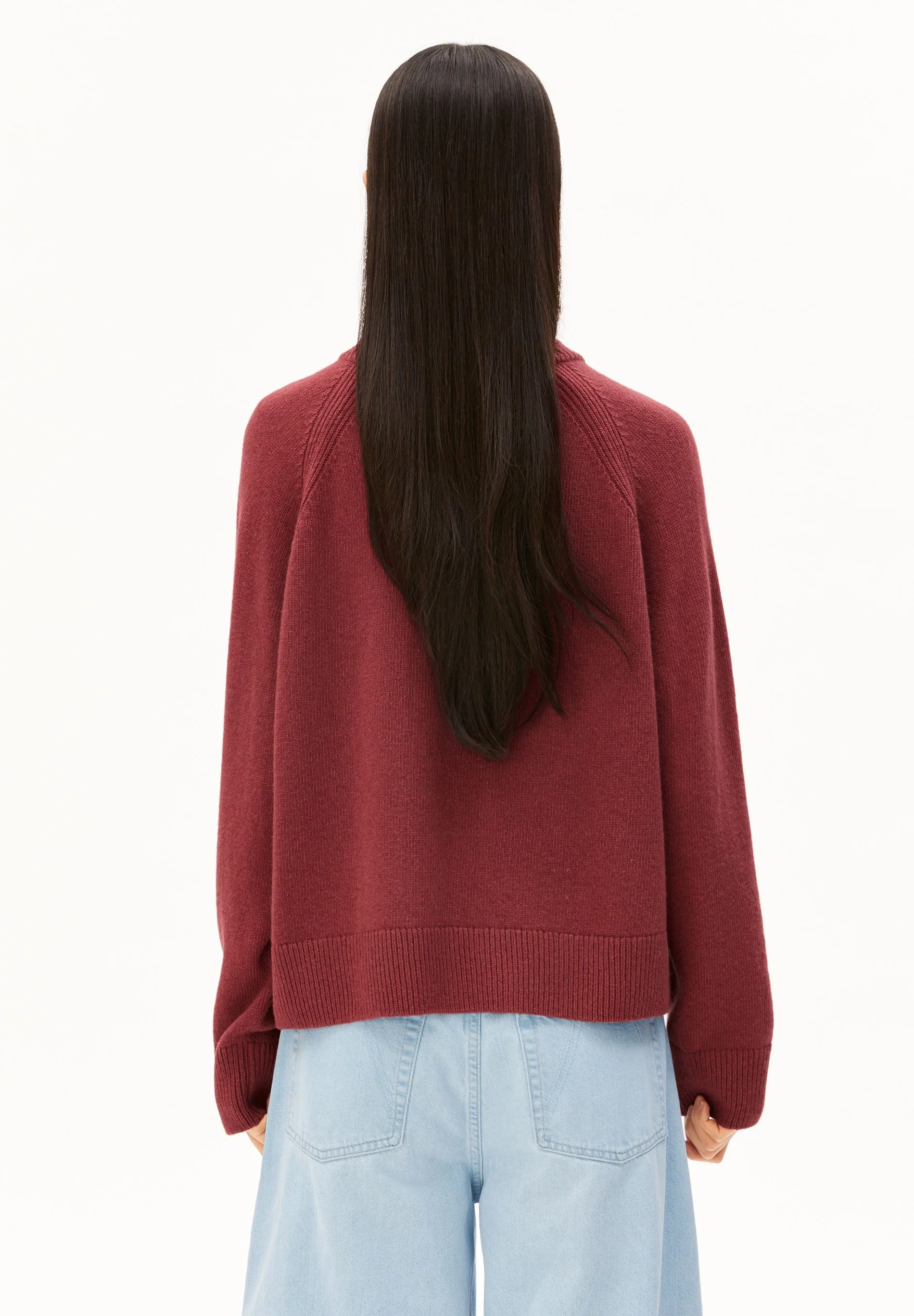 Armedangels WOLL-STRICKPULLOVER Bio-Woll Mix (recycelt) in velvet ember