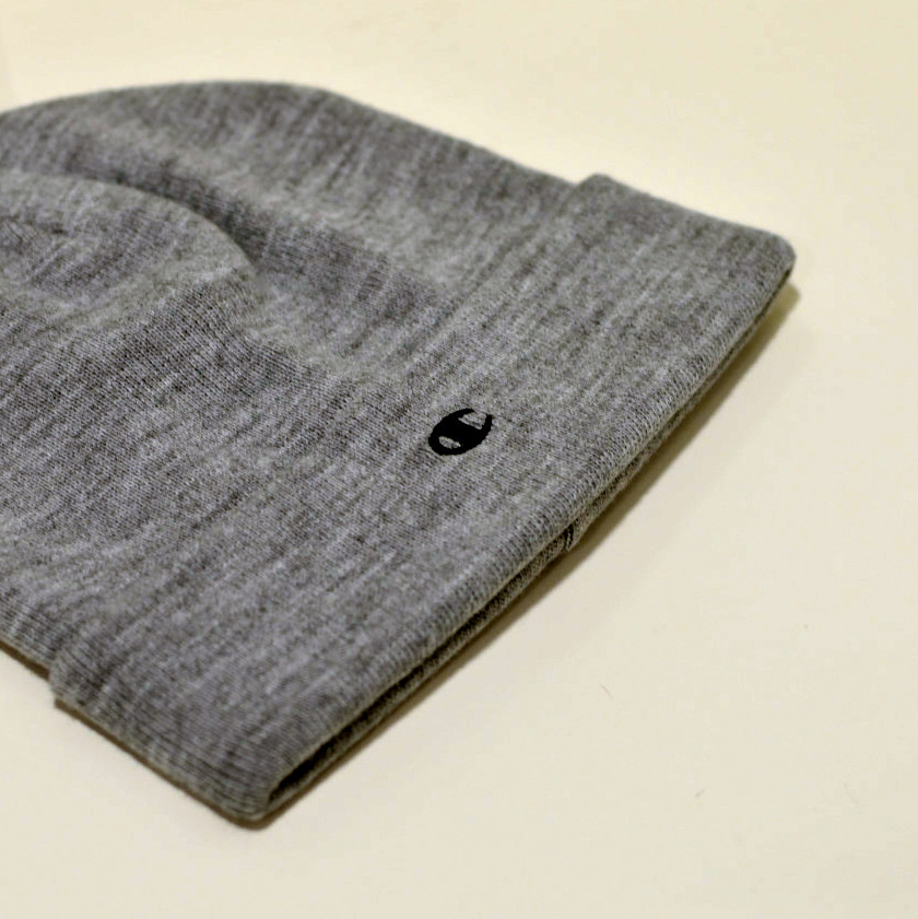 Champion Beanie Mütze Strickmütze Unisex Hat in hellgrau