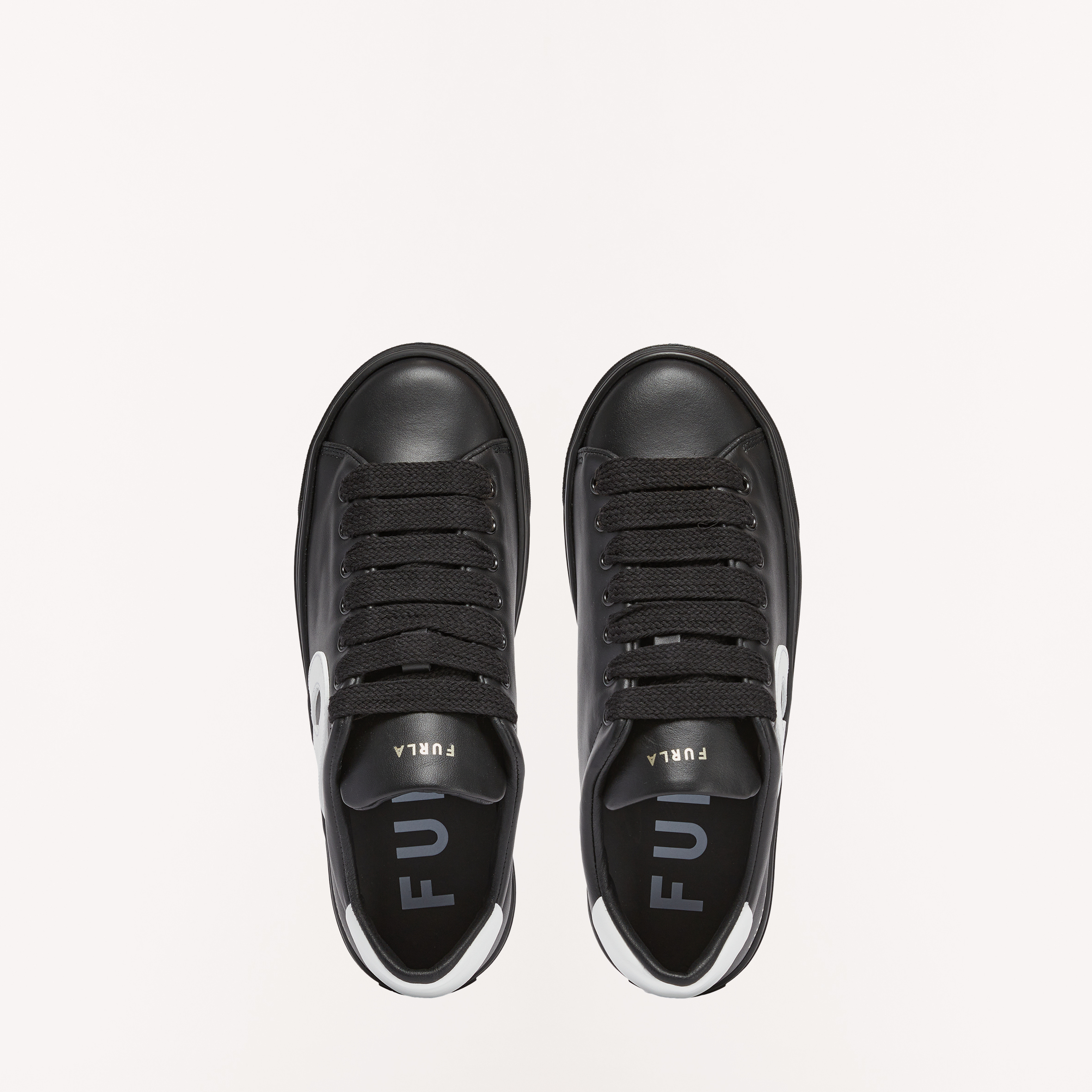 Furla Joy Sneaker aus Kalbsleder in schwarz