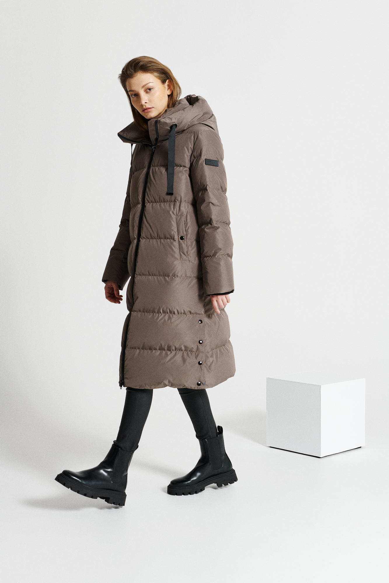 ROCKANDBLUE Camila warmer Daunenmantel in Mole Brown