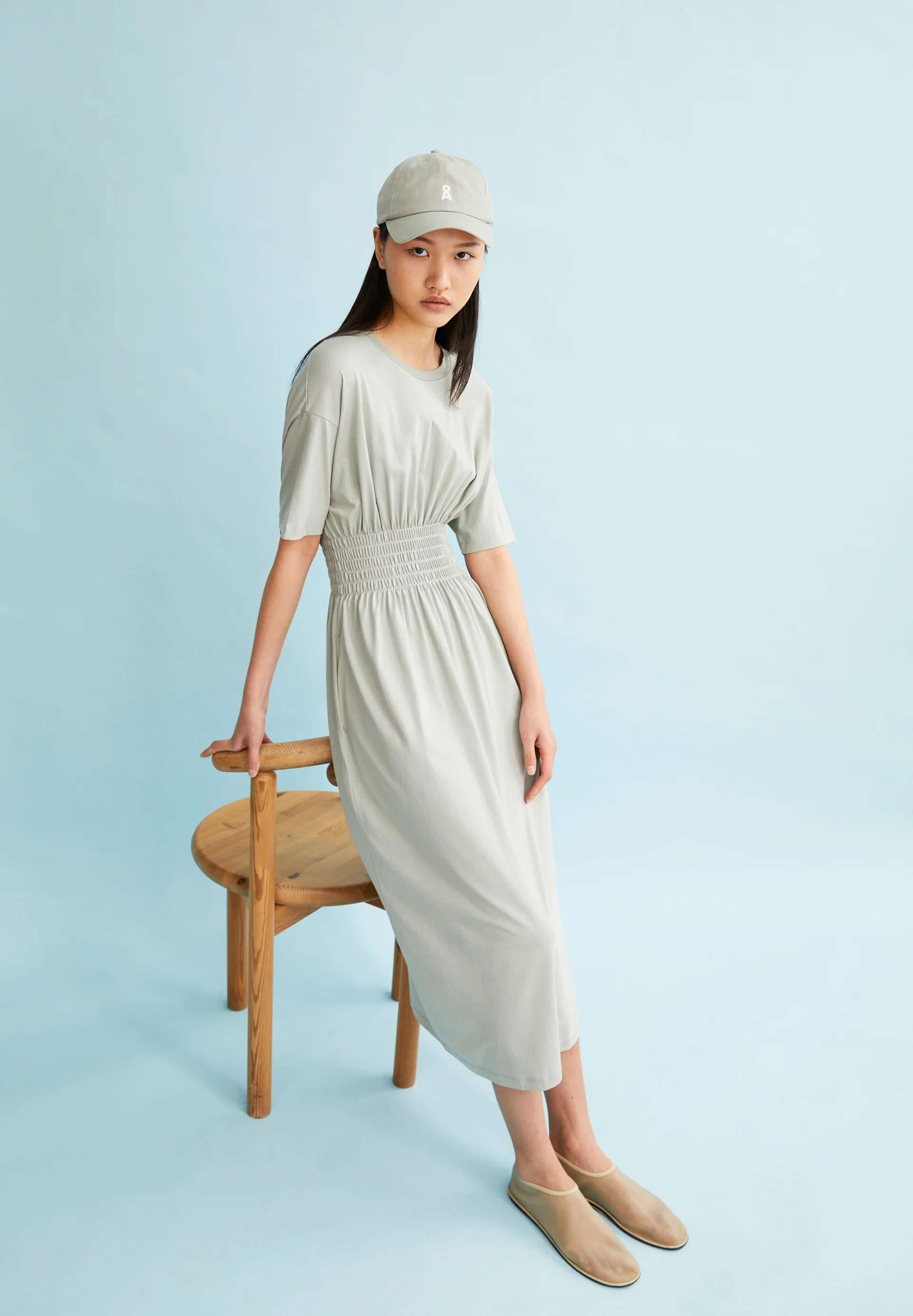 Armedangels Kleid KIWANAA Jerseykleid aus Bio-Baumwolle in seagreen