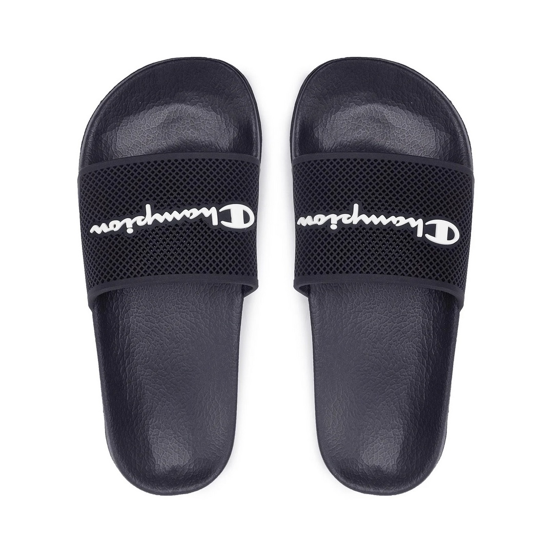 Champion Pantoletten/ Badelatschen Slide DAYTONA schwarz / weißer Logo-Applikation 