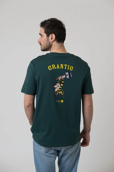 Bavarian Caps T-Shirt "Grantler Klub: Lucky Luke Joe Dalton" - in dunkelgrün