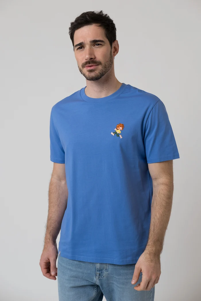 Bavarian Caps - HT104-2-2 T-Shirt "Grantler Klub: Pumuckl" - blau