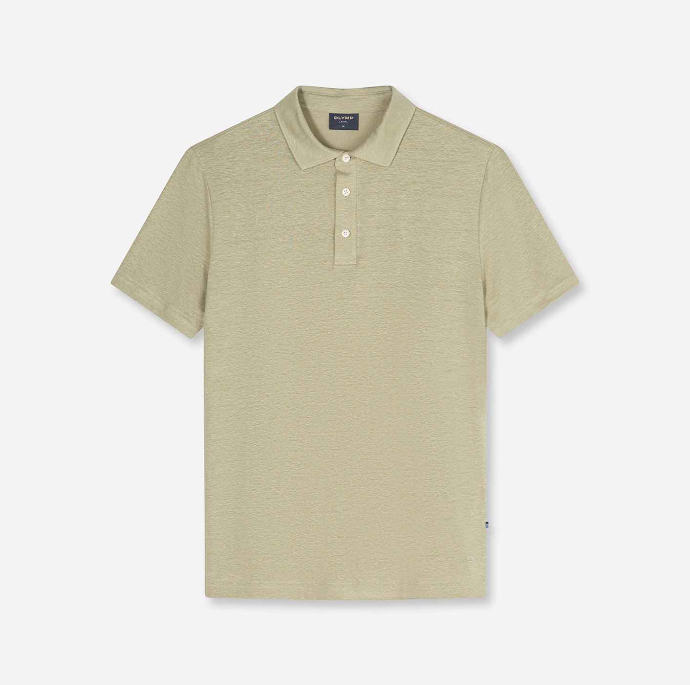 Olymp Casual Wirk Polo aus Leinen in Mint