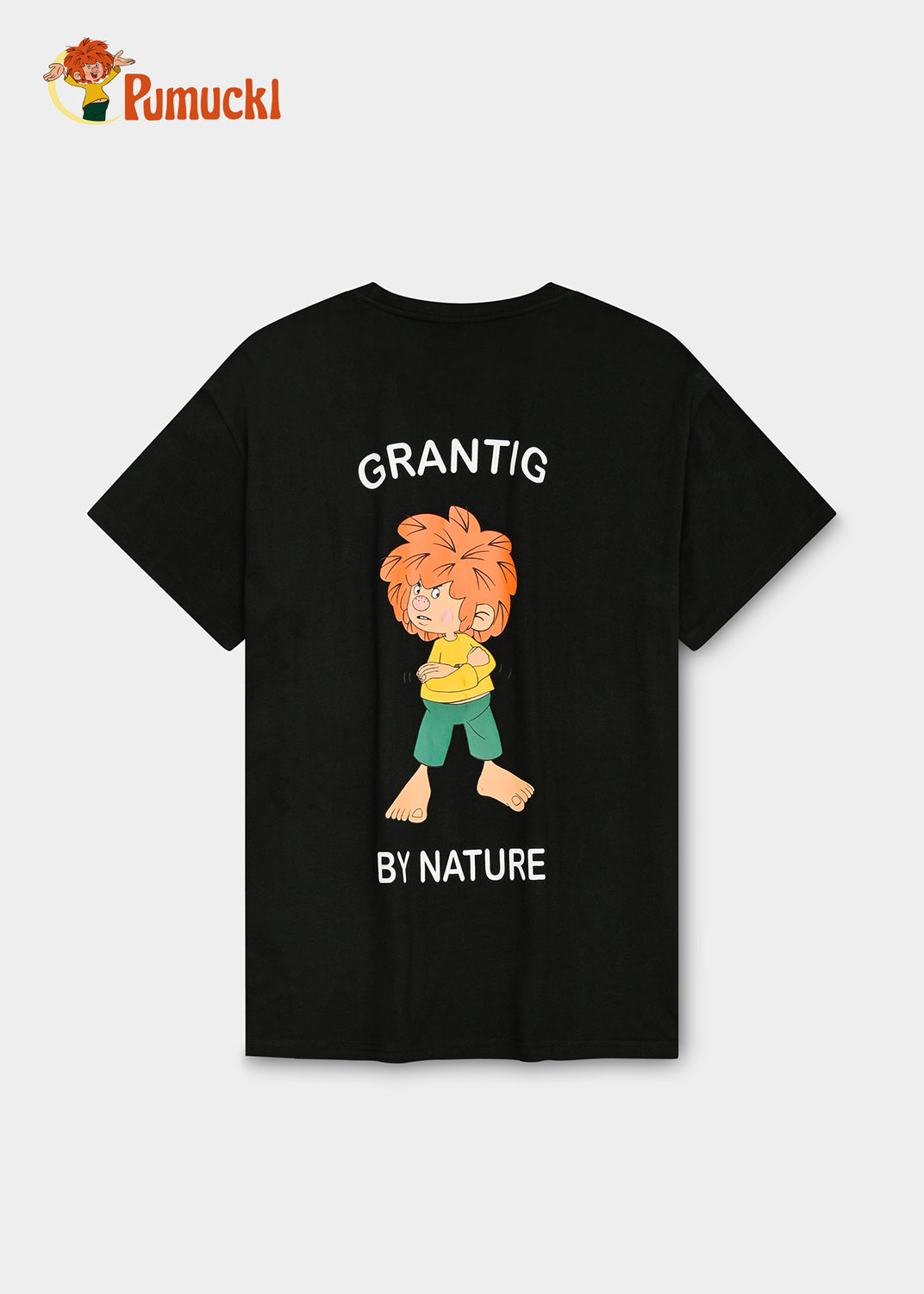 Bavarian Caps T-Shirt Pumuckl ist "Grantig by nature" - schwarz, v2 Unisex
