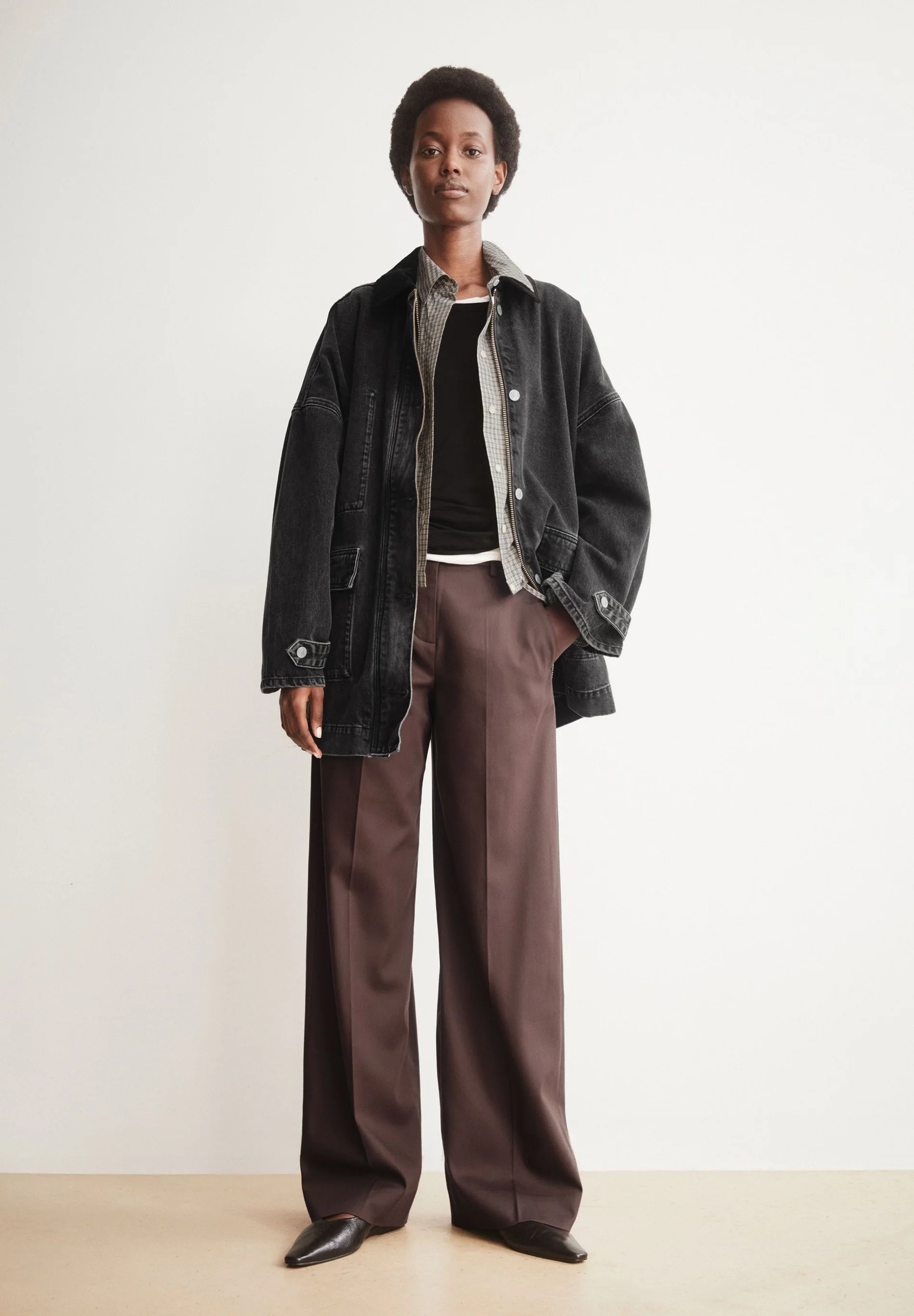 Armedagels LEANDRAA HOSE  aus TENCEL™ Lyocell Mix in claystone