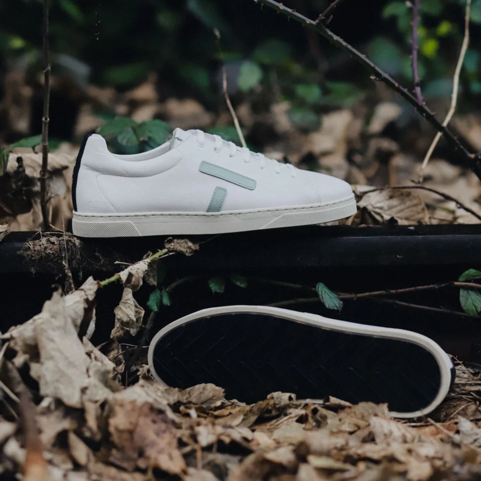 O.T.A Paris On The Asphalt Leder Sneaker KELWOOD in weiß /menthol