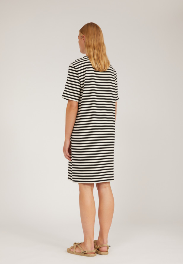 Armedangels  KLEAA STRIPE Jerseykleid aus Bio-Baumwolle undyed black