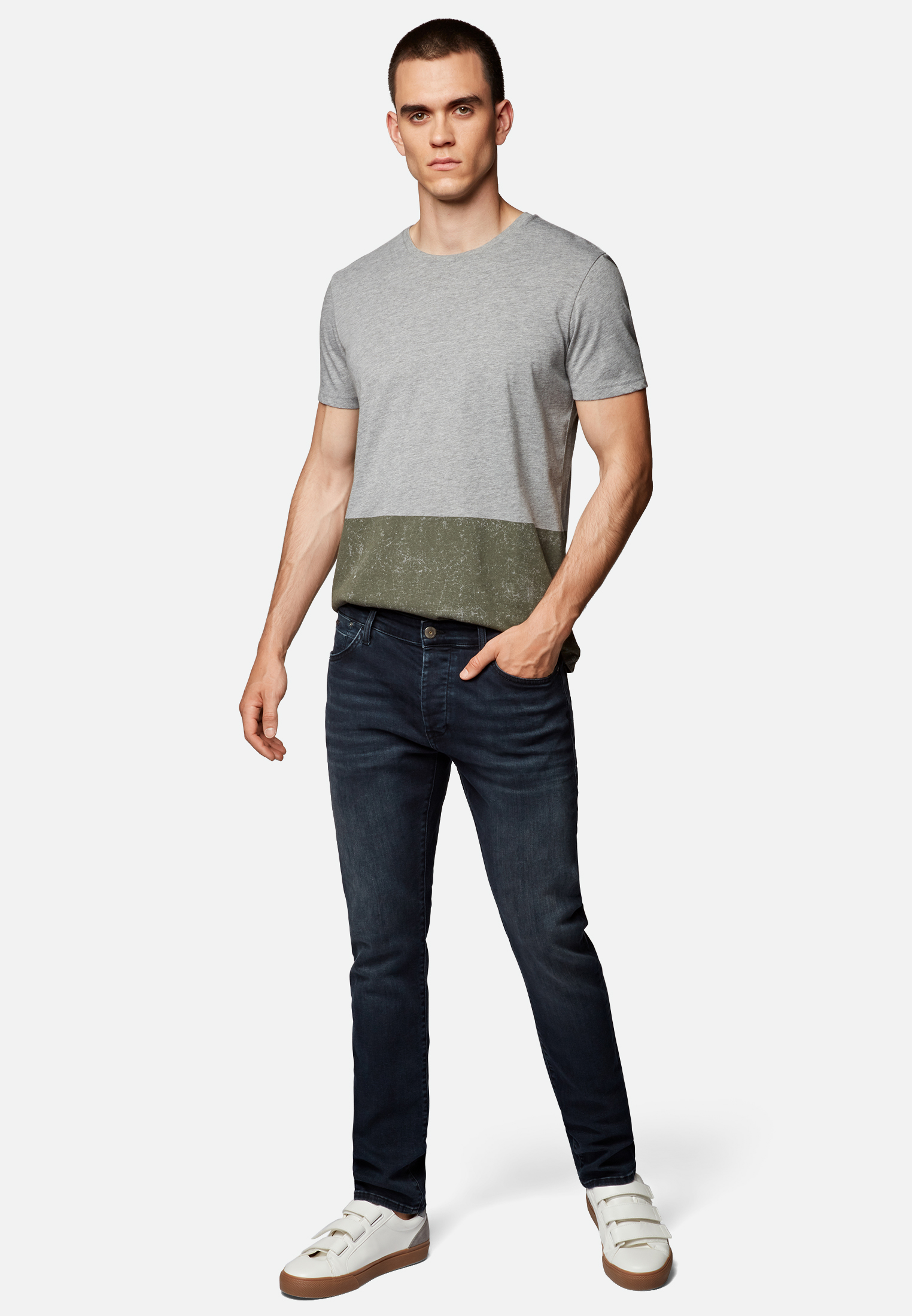 Mavi Yves Jeans Skinny Dunkelblau Brushed  mit Strech