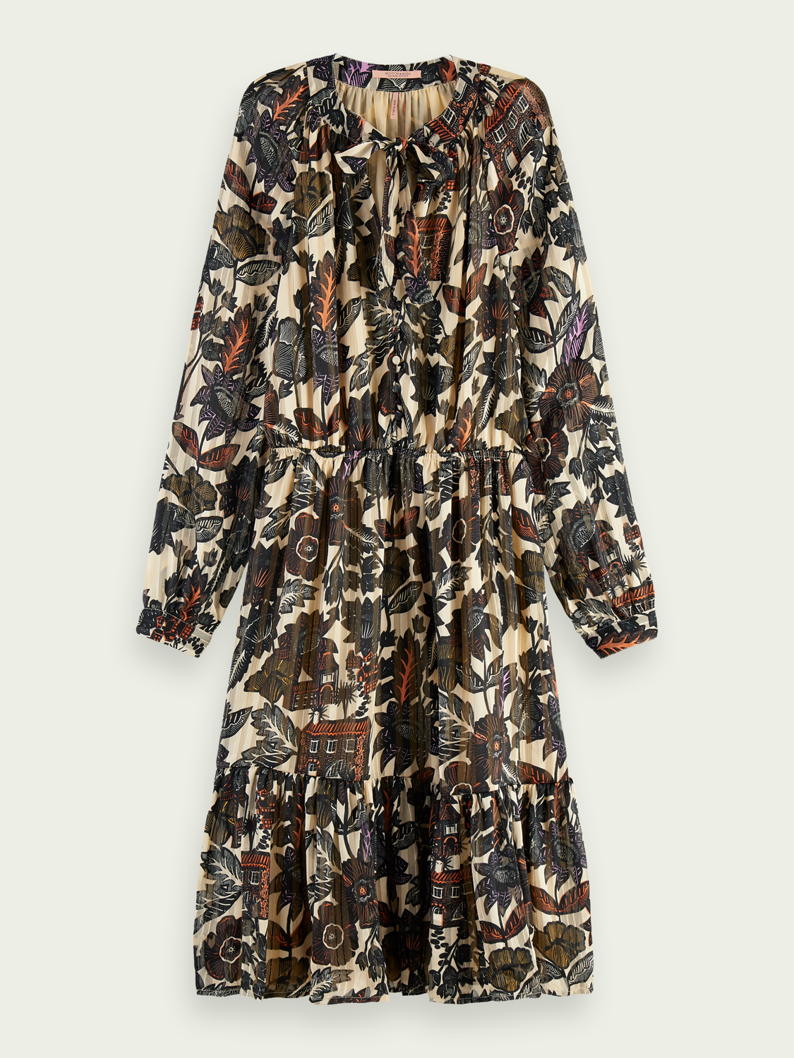 Scotch&Soda wadenlanges Midikleid mit Schleife Scotch&Soda wadenlanges Midikleid mit Schleife
