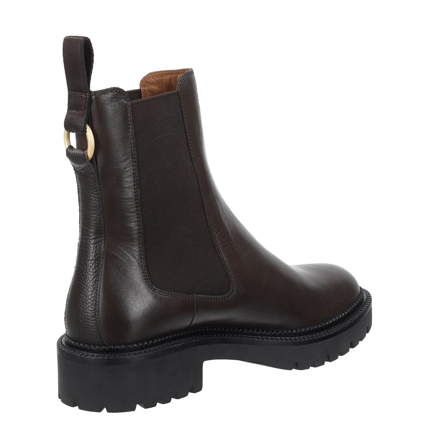 Gant Kelliin Chelsea Boot aus Leder in espresse braun
