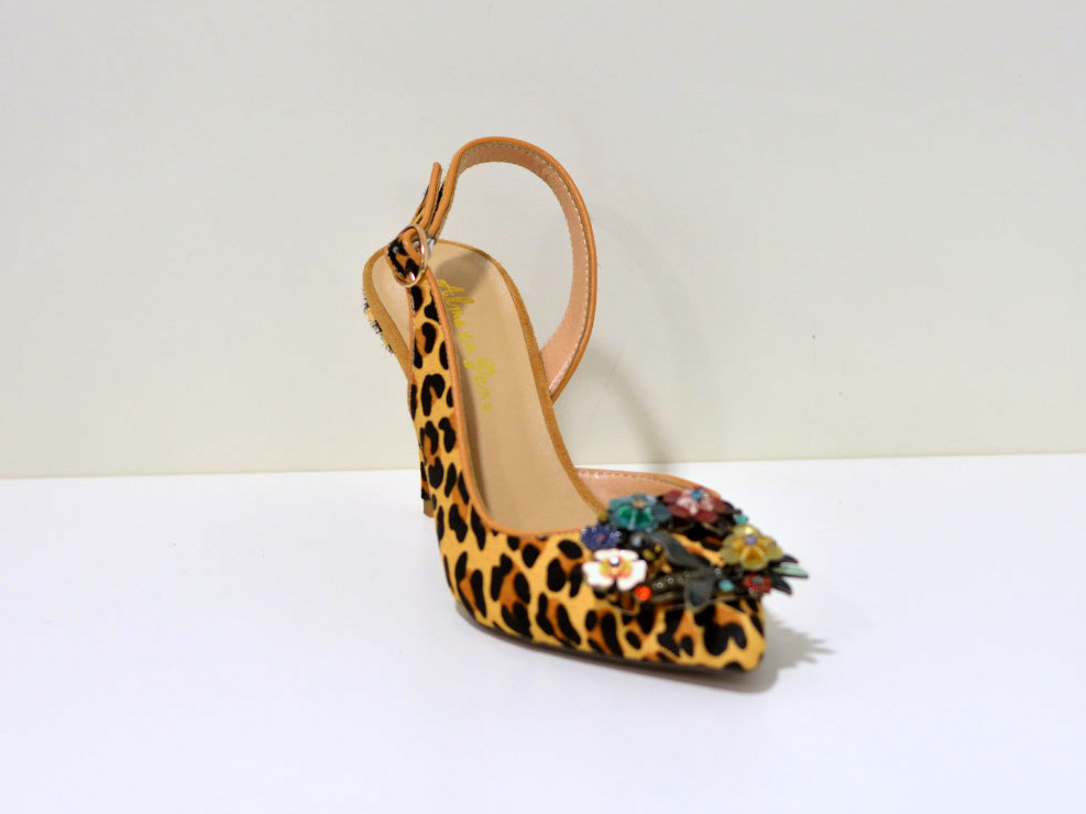 Alma en Pena Medium heels Pumps  LEOPARDO aus Cavalino Leder 