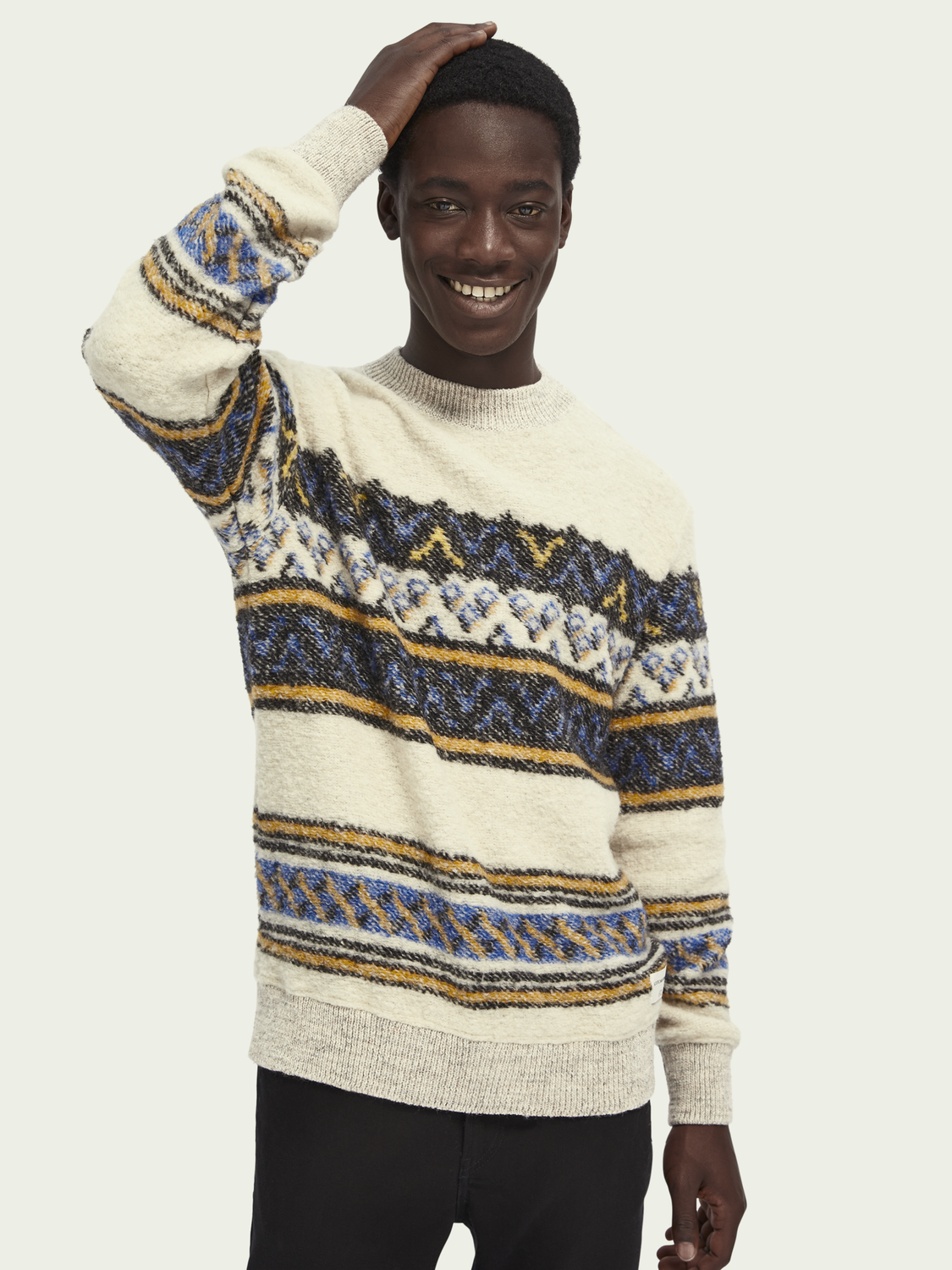 Scotch&Soda Bouclé-Pullover aus Wollmischung 