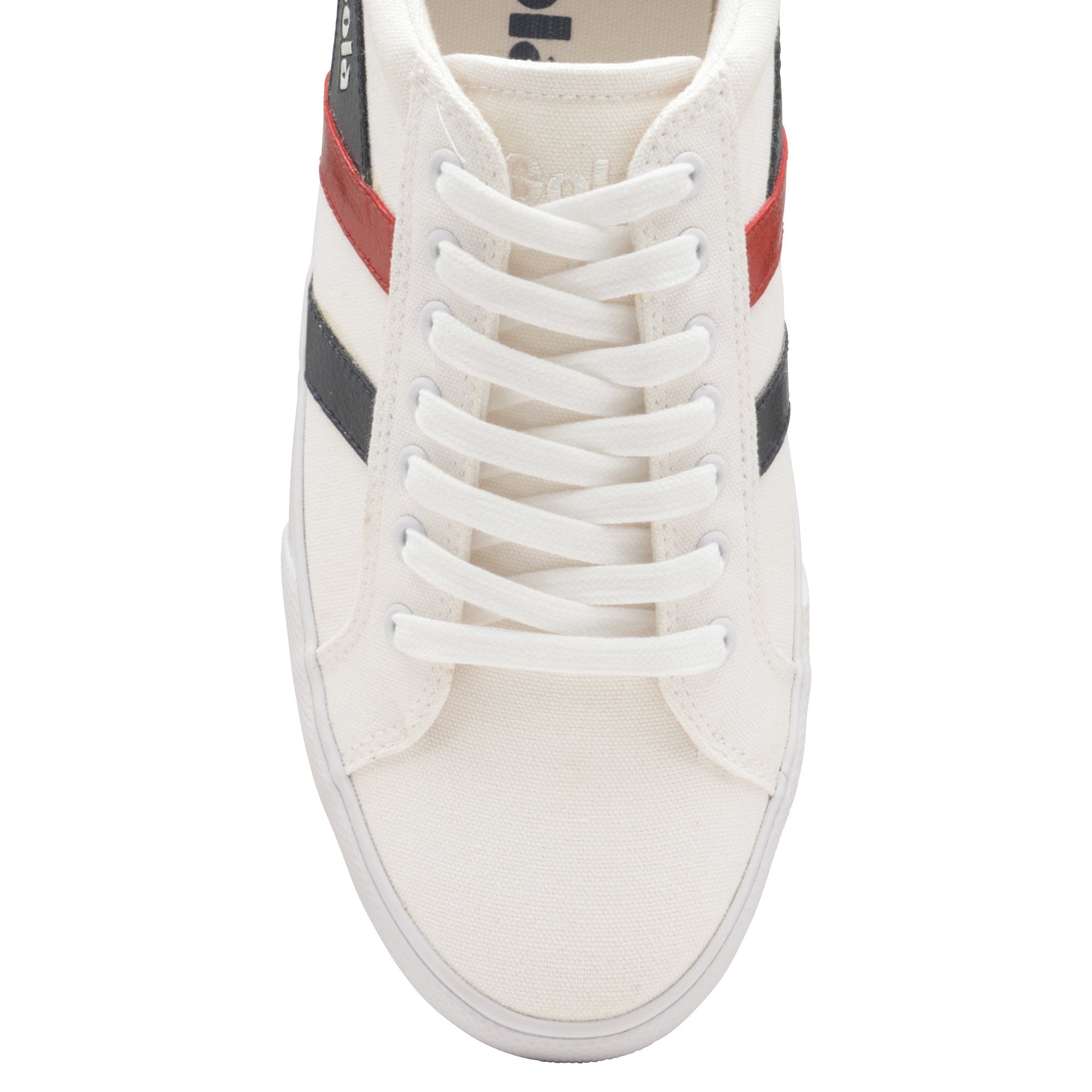 Vegan Gola Classics Men's Sneaker Varsity Trainers in White/Navy/Red Vegan Gola Classics Men's Sneaker Varsity Trainers in White/Navy/Red