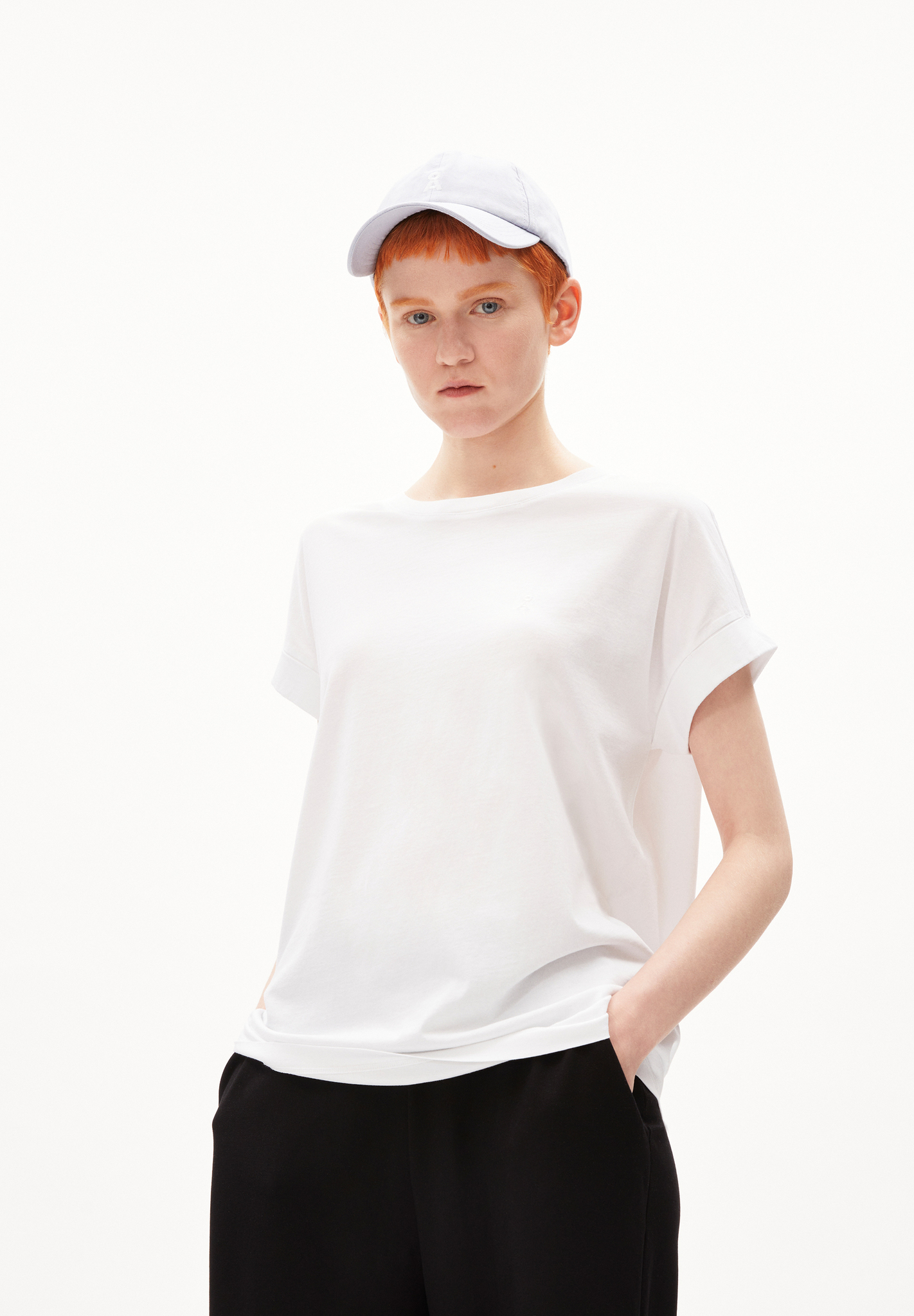 Armedangels  IDAARA T-Shirt Loose Fit aus Bio-Baumwolle in weiß
