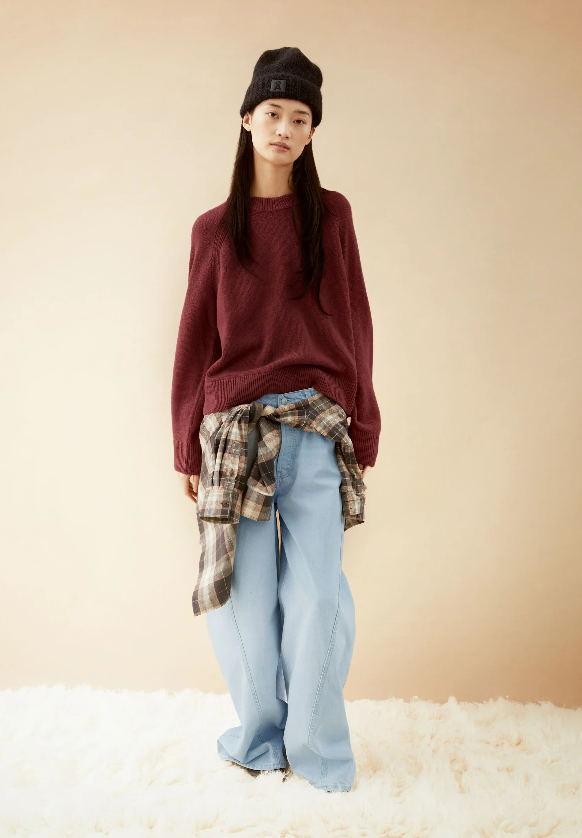Armedangels WOLL-STRICKPULLOVER Bio-Woll Mix (recycelt) in velvet ember