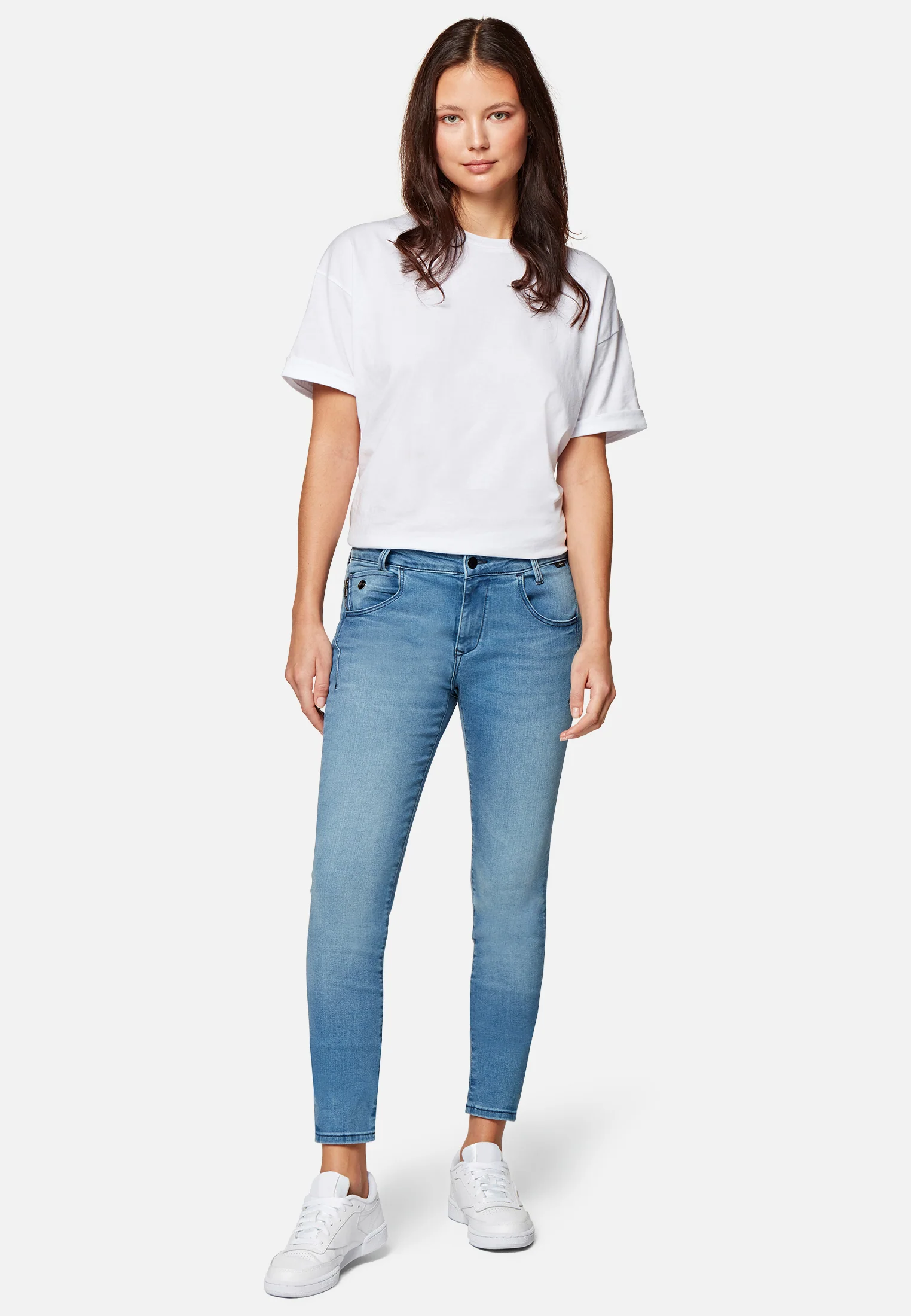 Mavi ADRIANA | Mid Rise, Super Skinny Jeans in LT Glam 