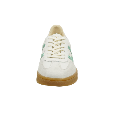 Gant Cuzima Sneaker aus Glatt- und Veloursleder in white / aqua Gant Cuzima Sneaker aus Glatt- und Veloursleder in white / aqua