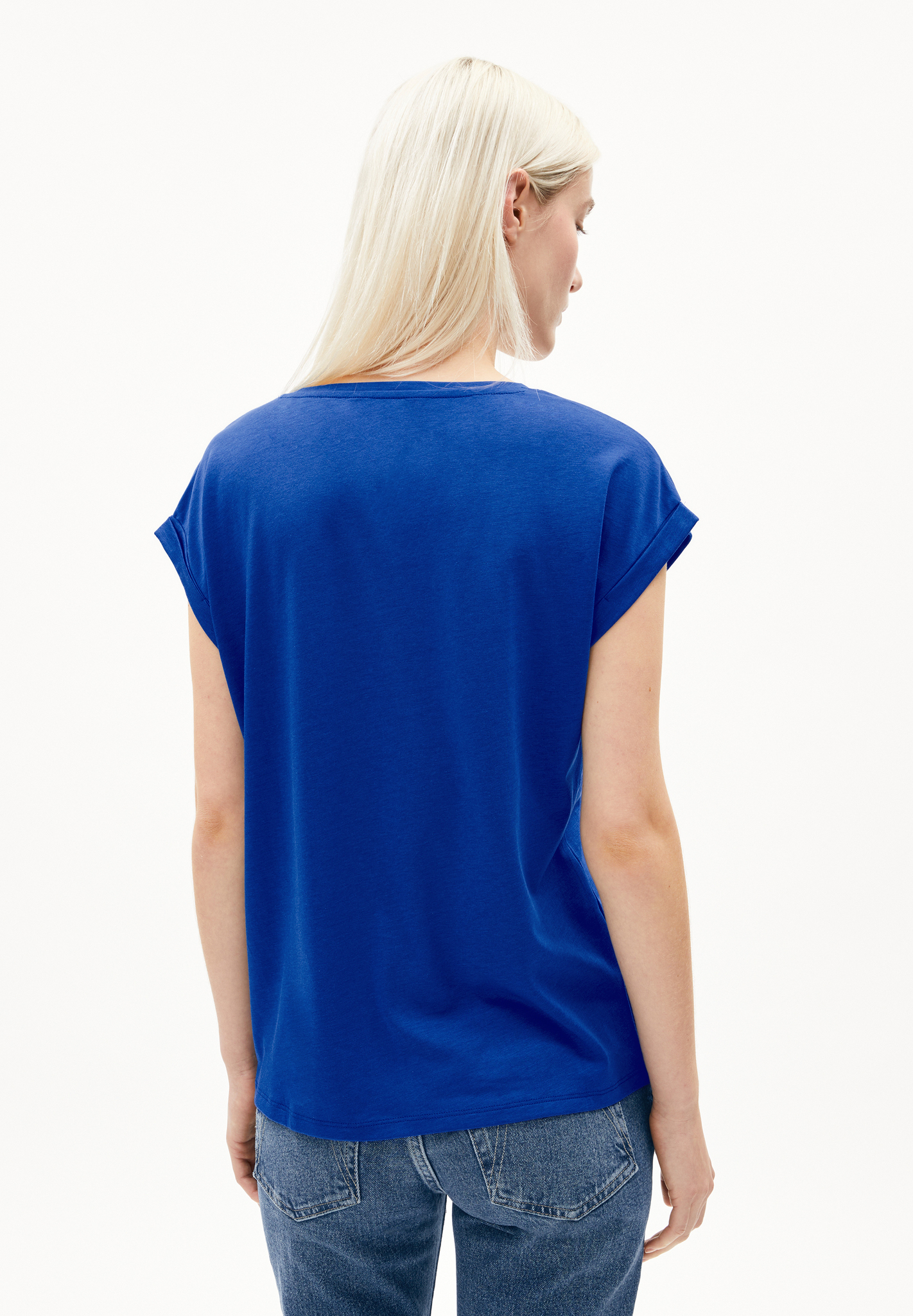 Armedangels JILAANA T-Shirt Loose Fit aus TENCEL™ Lyocell Mix in lapsi blue Armedangels JILAANA T-Shirt Loose Fit aus TENCEL™ Lyocell Mix in lapsi blue