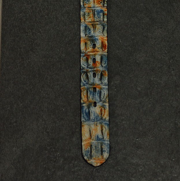 Fausto Colato Krokodilleder-Gürtel in der Sonderbreite 4,5cm multi / Coccodrillo