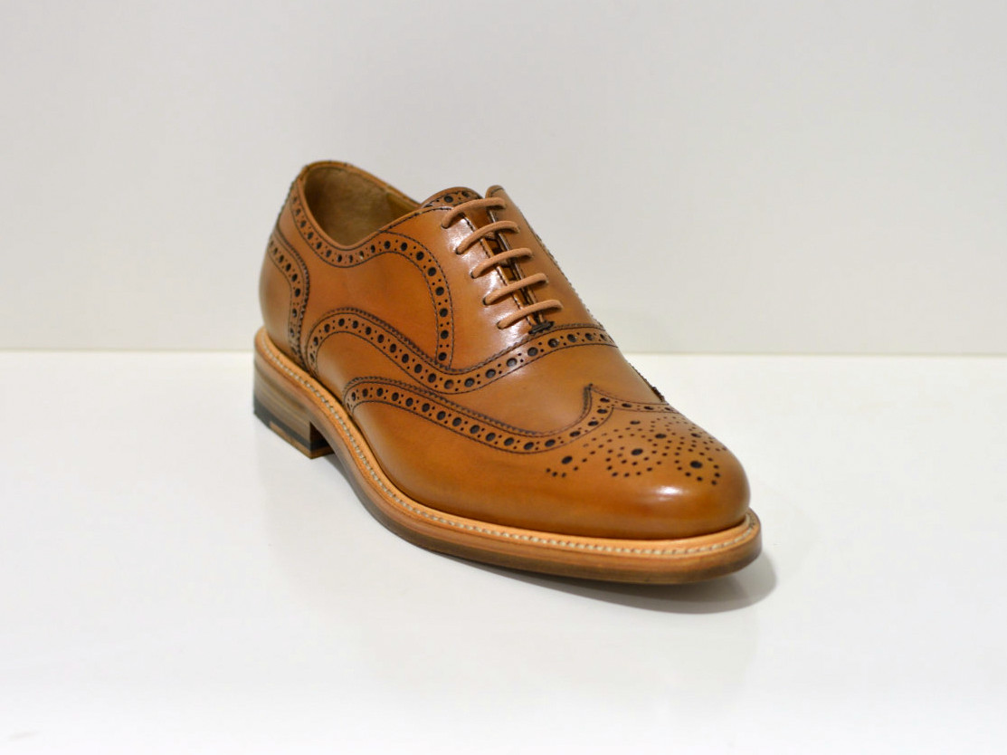 Berwick Oxford-Schuh aus französischem Leder und  Goodyear Welt Sohle / Budapester 