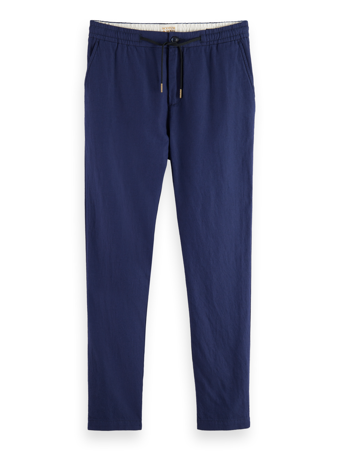 Scotch&Soda WARREN - Sommerhose aus Baumwolle / Leinen Regular Straight Fit in Navy