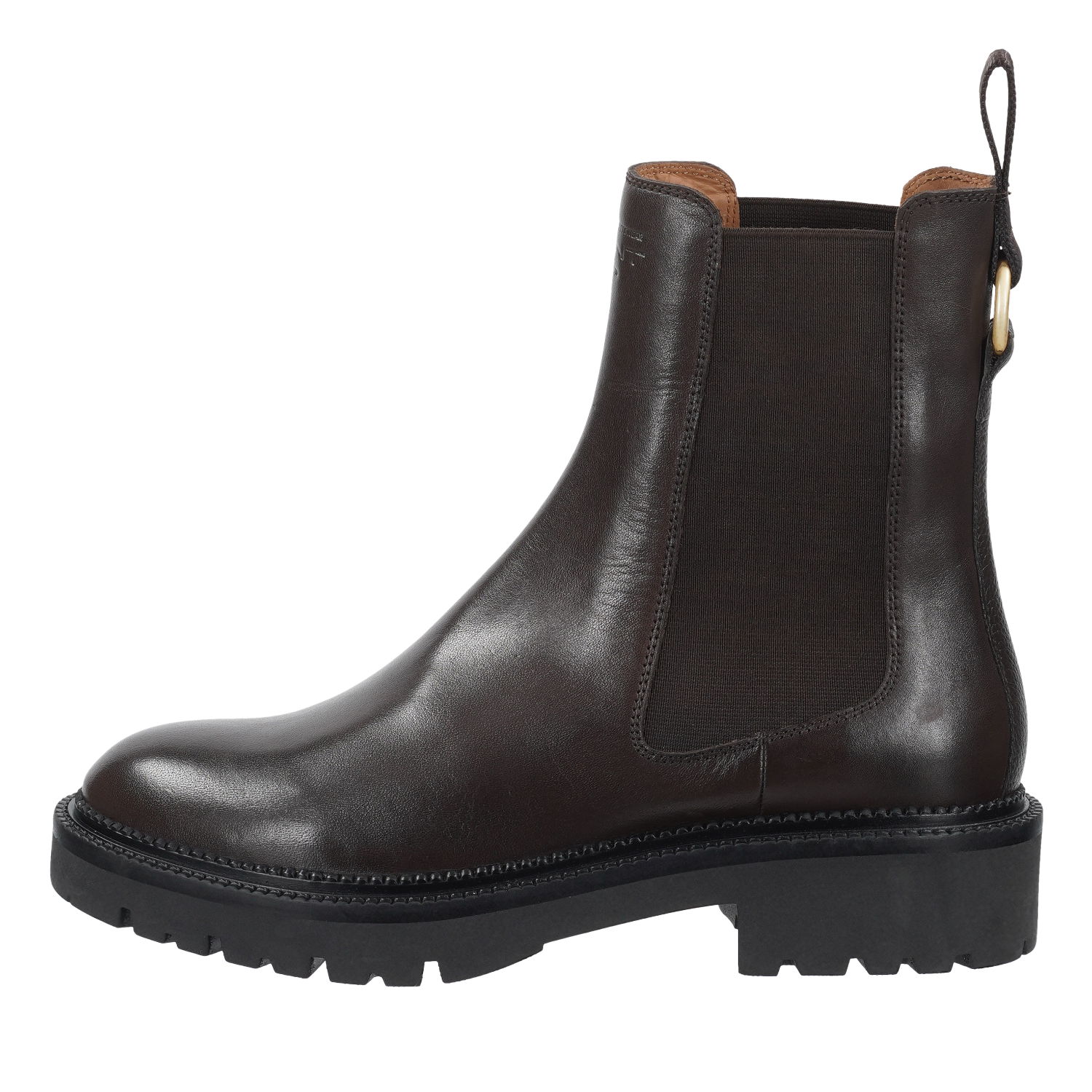 Gant Kelliin Chelsea Boot aus Leder in espresse braun