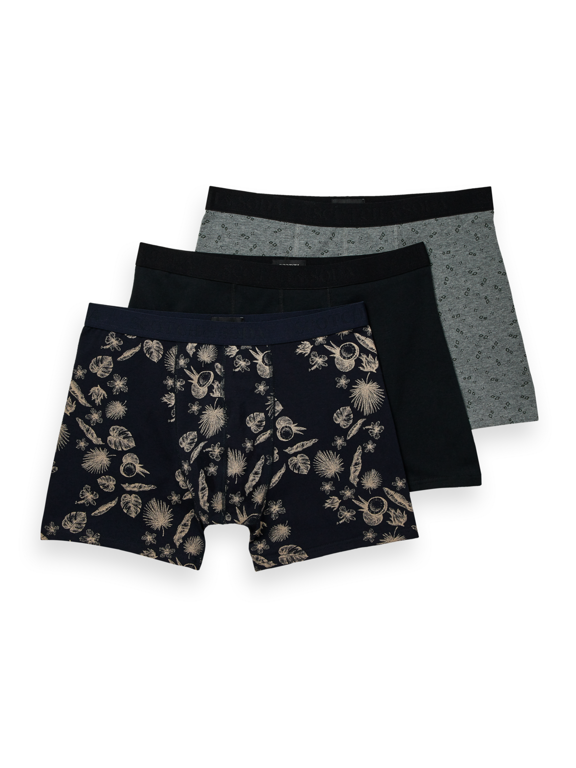 Scotch&Soda Boxershorts im 3er-Pack Combo F verschiedenen Designs 