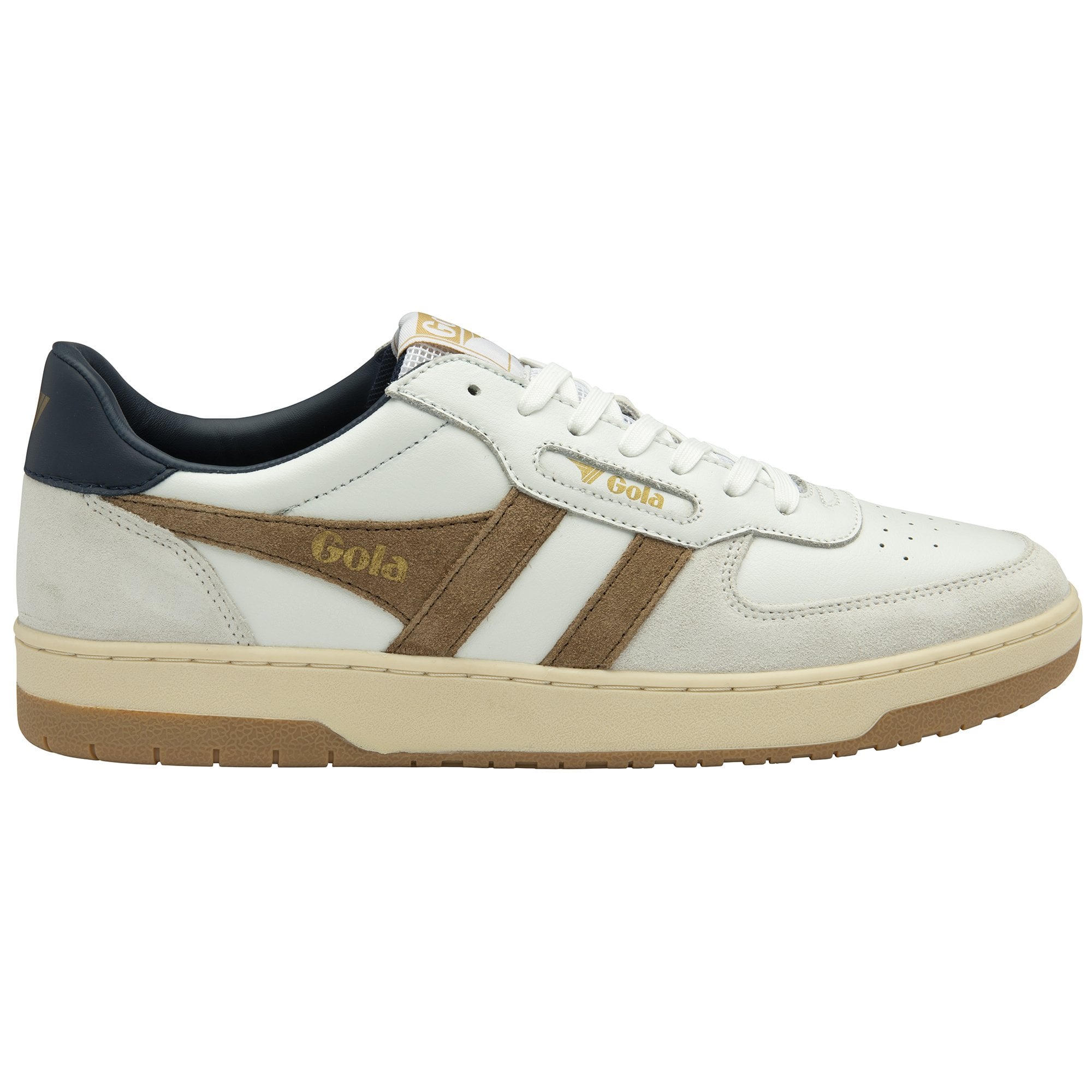 Gola Classics Sneaker Men's Hawk Trainers White/Tobacco/Navy Gola Classics Sneaker Men's Hawk Trainers White/Tobacco/Navy