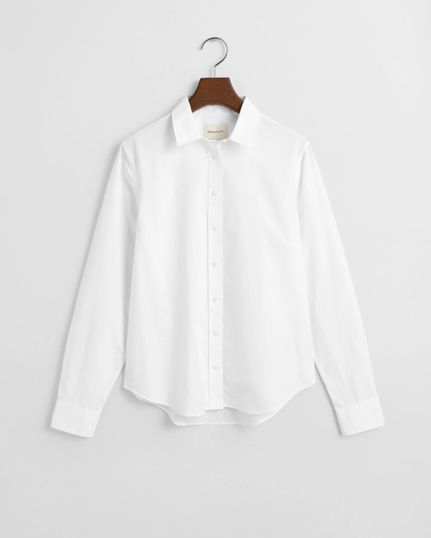 Gant Damen Regular Fit Classic Popeline Bluse aus Baumwolle in weiß Gant Damen Regular Fit Classic Popeline Bluse aus Baumwolle in weiß