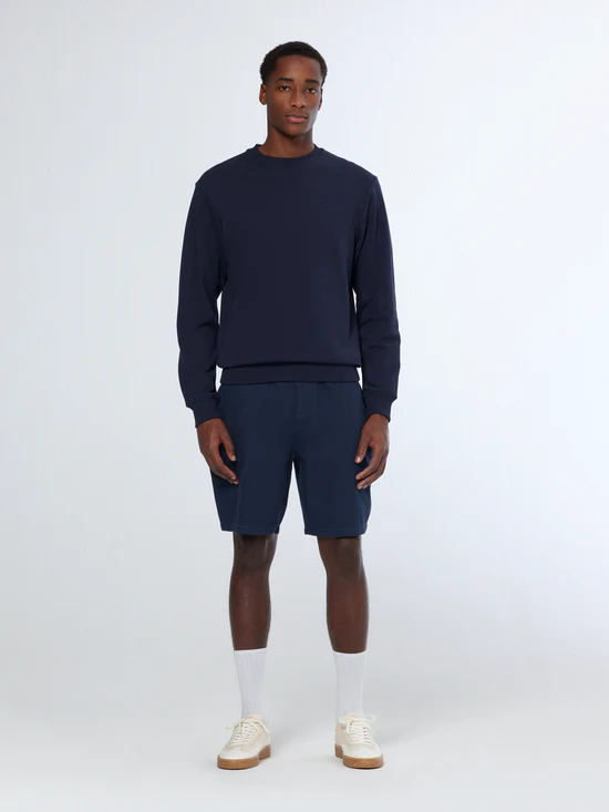 Scotch&Soda Essentials Fave Bermuda Shorts aus Baumwolle / Leinen in night