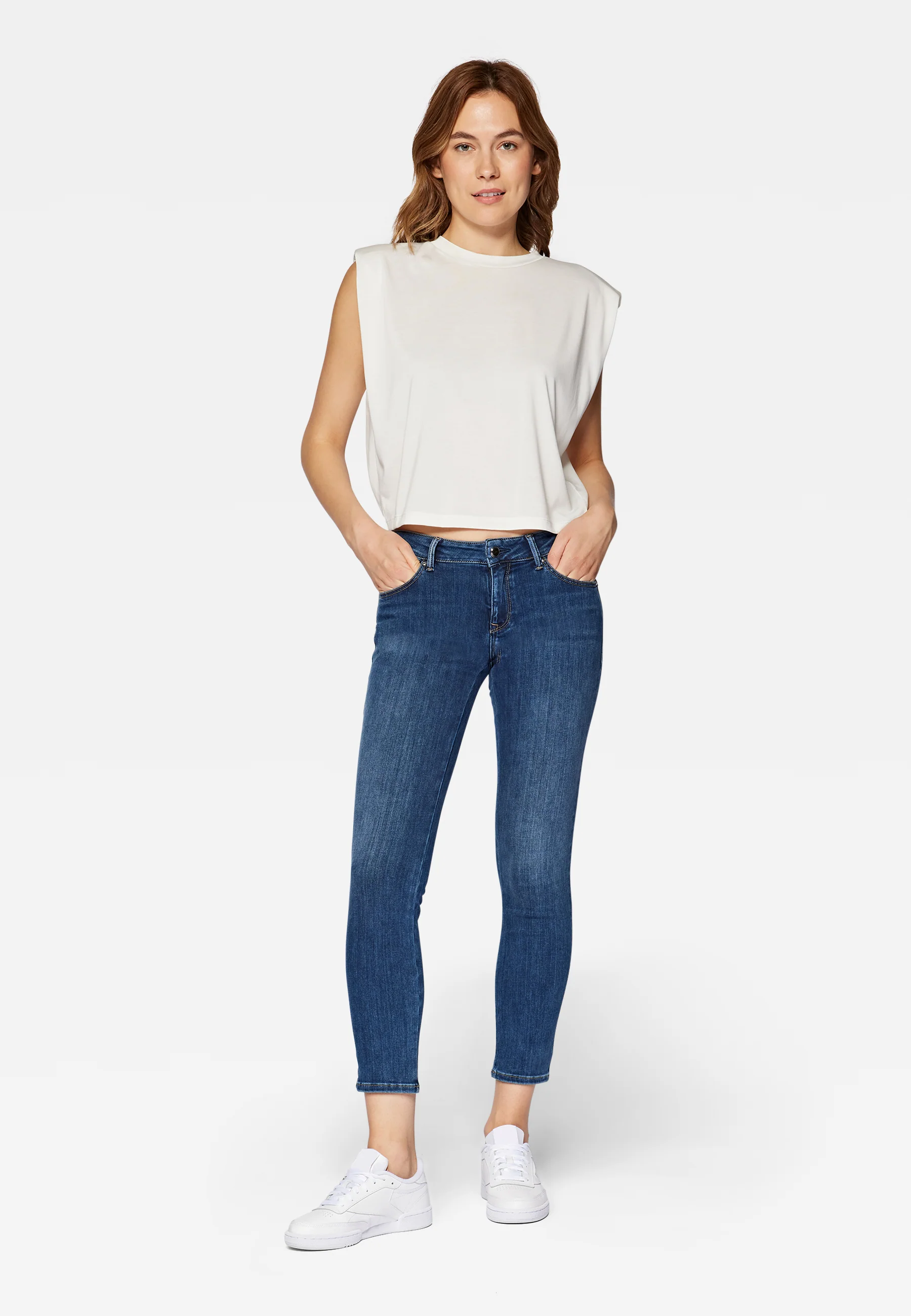 Mavi LINDY | Low-Rise, Skinny Leg in Dark blue super Shape