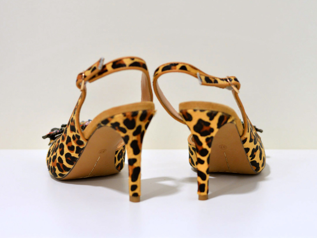 Alma en Pena Medium heels Pumps  LEOPARDO aus Cavalino Leder 