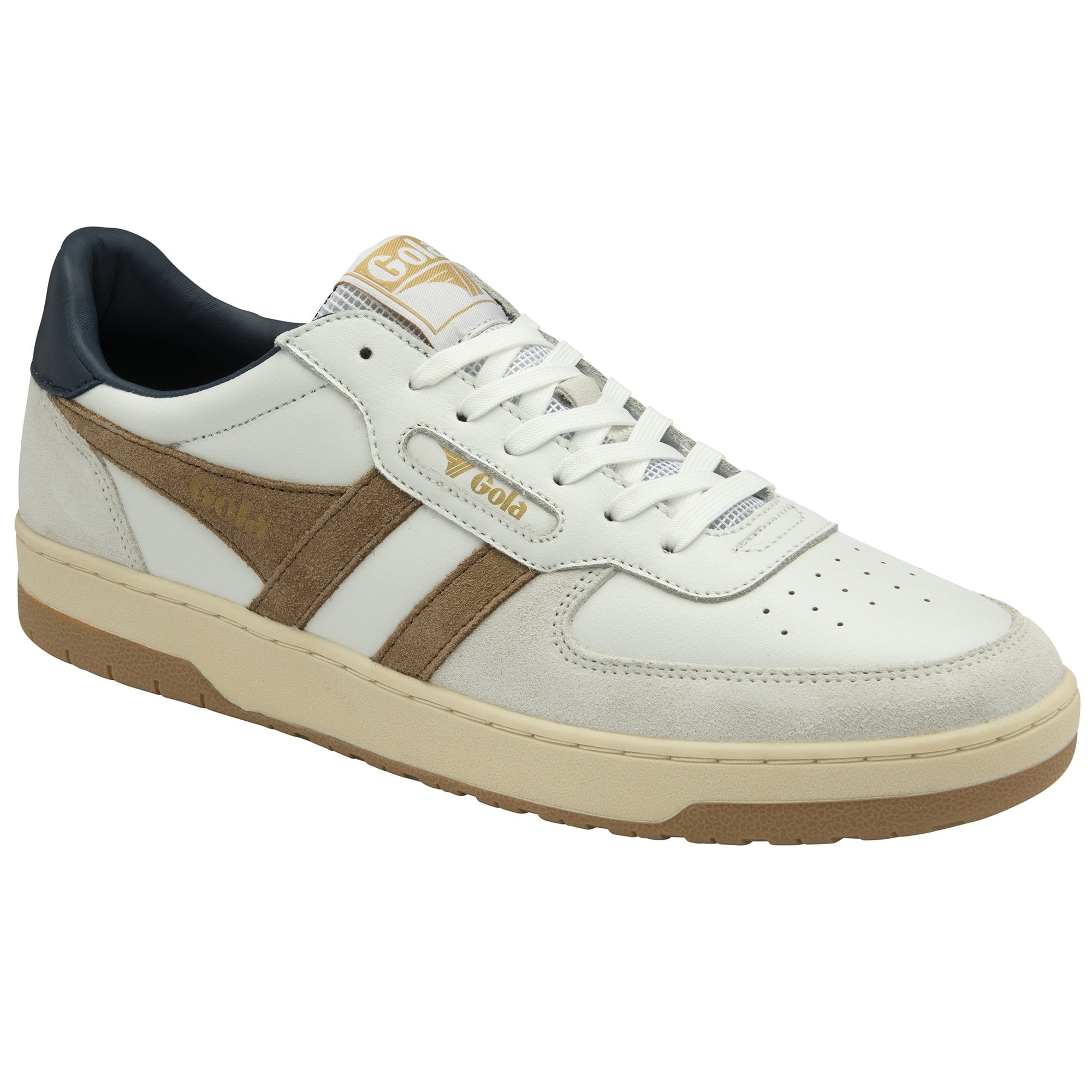 Gola Classics Sneaker Men's Hawk Trainers White/Tobacco/Navy Gola Classics Sneaker Men's Hawk Trainers White/Tobacco/Navy