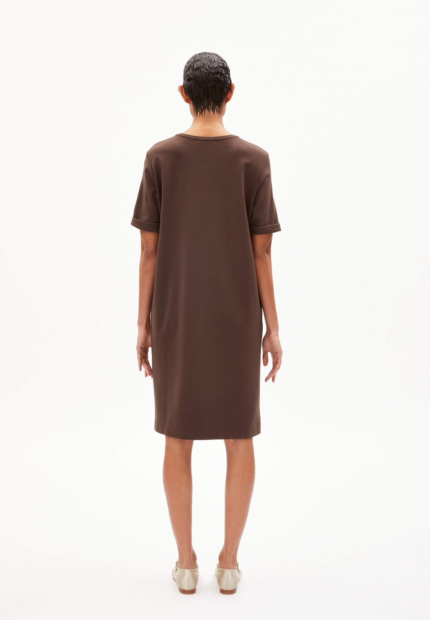 Armedangels MAAILANA Jerseykleid Regular Fit aus LENZING™ ECOVERO™ Mix in warm slate Armedangels MAAILANA Jerseykleid Regular Fit aus LENZING™ ECOVERO™ Mix in warm slate