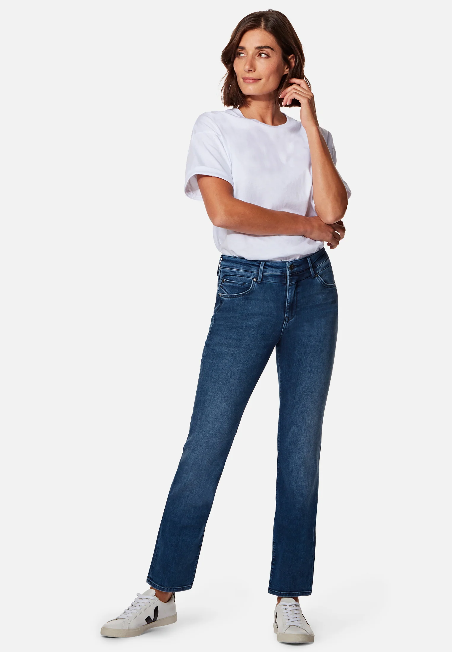 Mavi Jeans KENDRA | Mid-Rise, Straight Leg 10746-90151 straight | mid | Indigo Blue