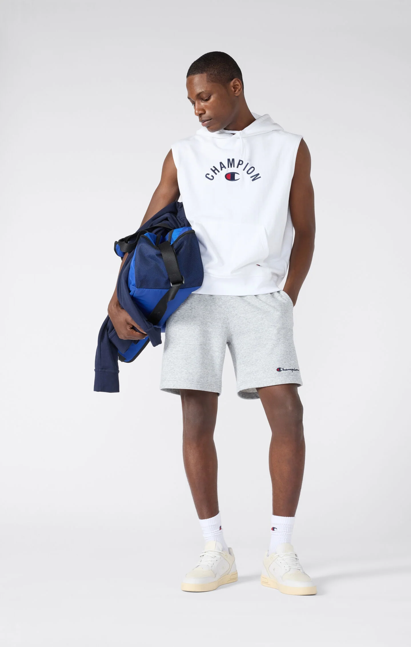 Champion Leichte Icons Bermuda-Shorts für Herren in Hellgrau