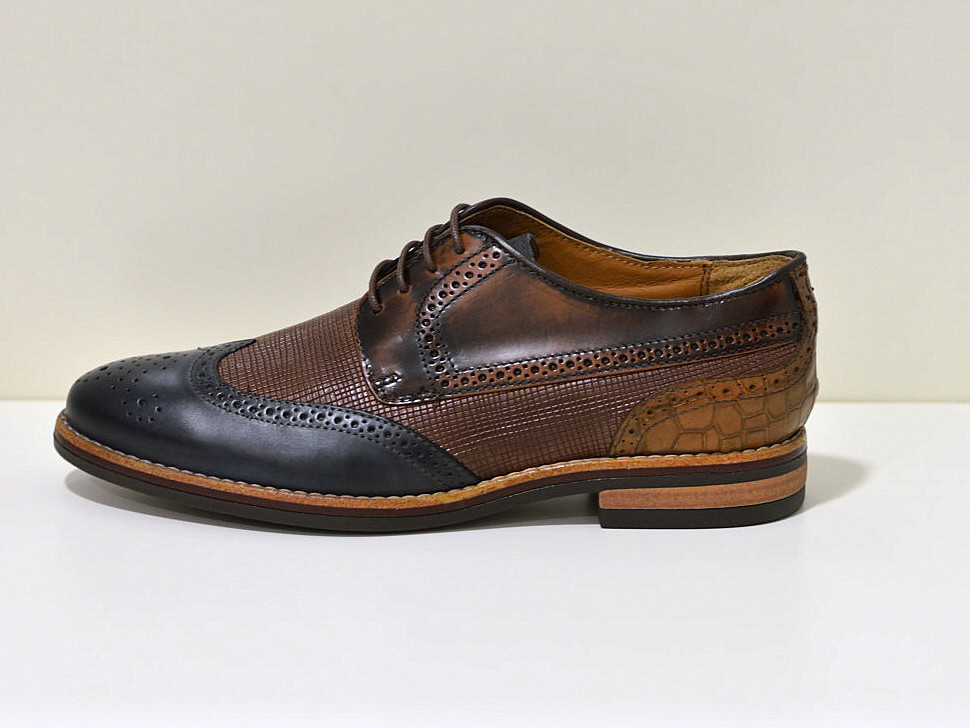 Benson Made in Italy Mia extravagante HALBSCHUHE aus mehrfarbigem Leder