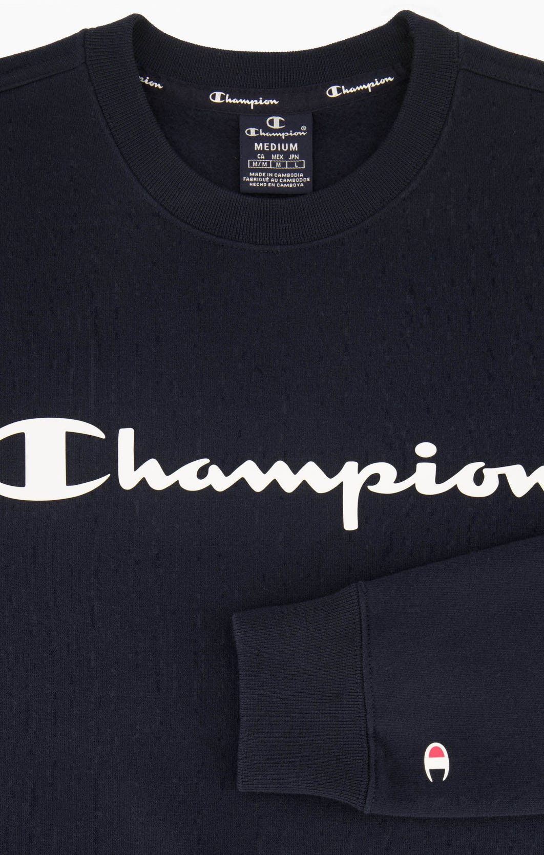 Champion Sweatshirt aus Baumwollfrottee mit Printlogo-Schriftzug