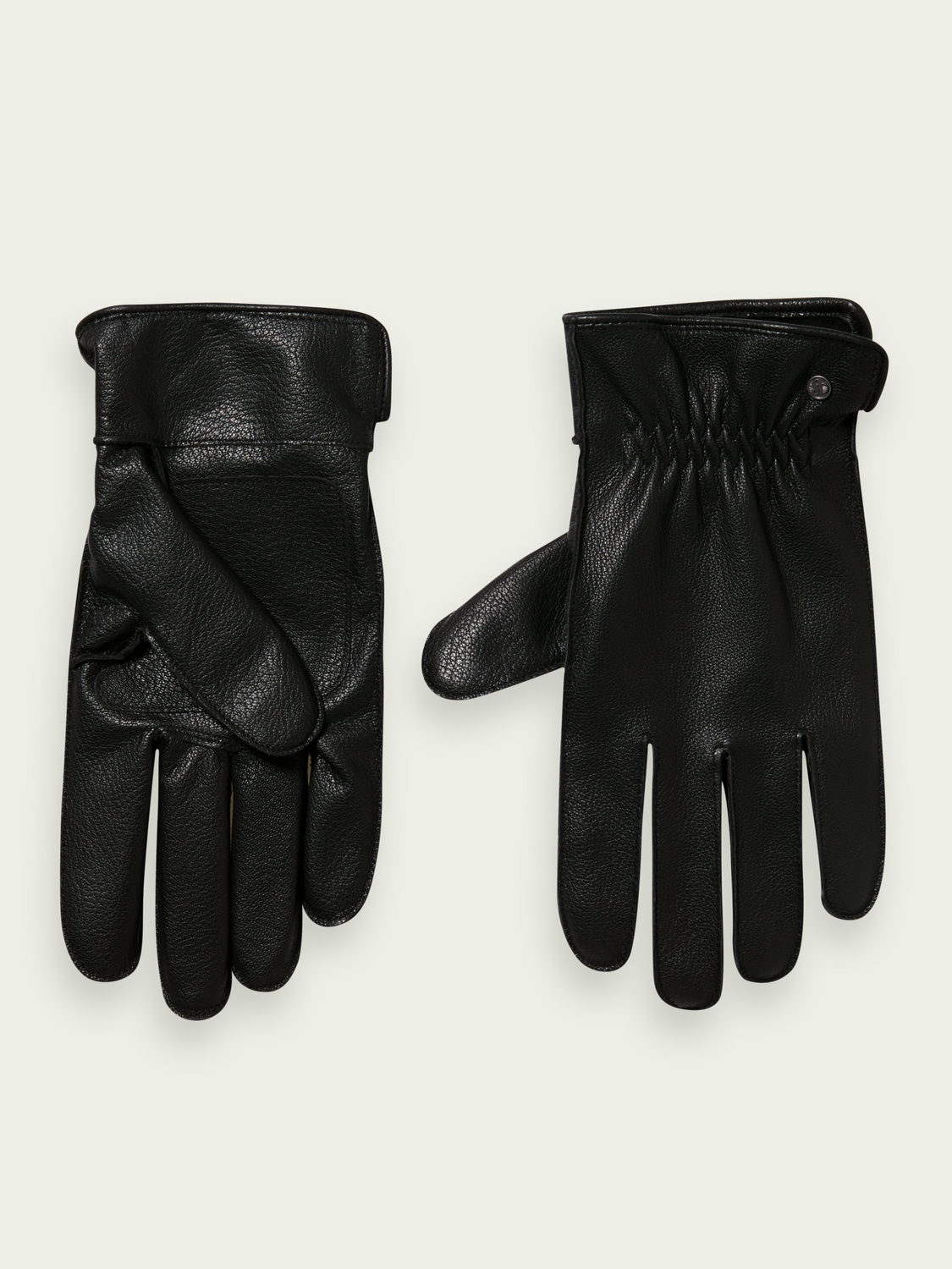 Scotch&Soda Handschuhe aus Scharfsleder mit Wollfütterung 