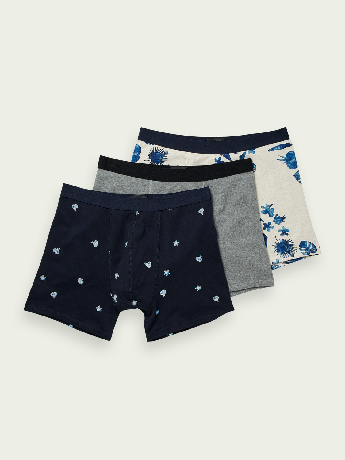 Scotch&Soda Boxershorts im 3er-Pack Combo B verschiedenen Designs 