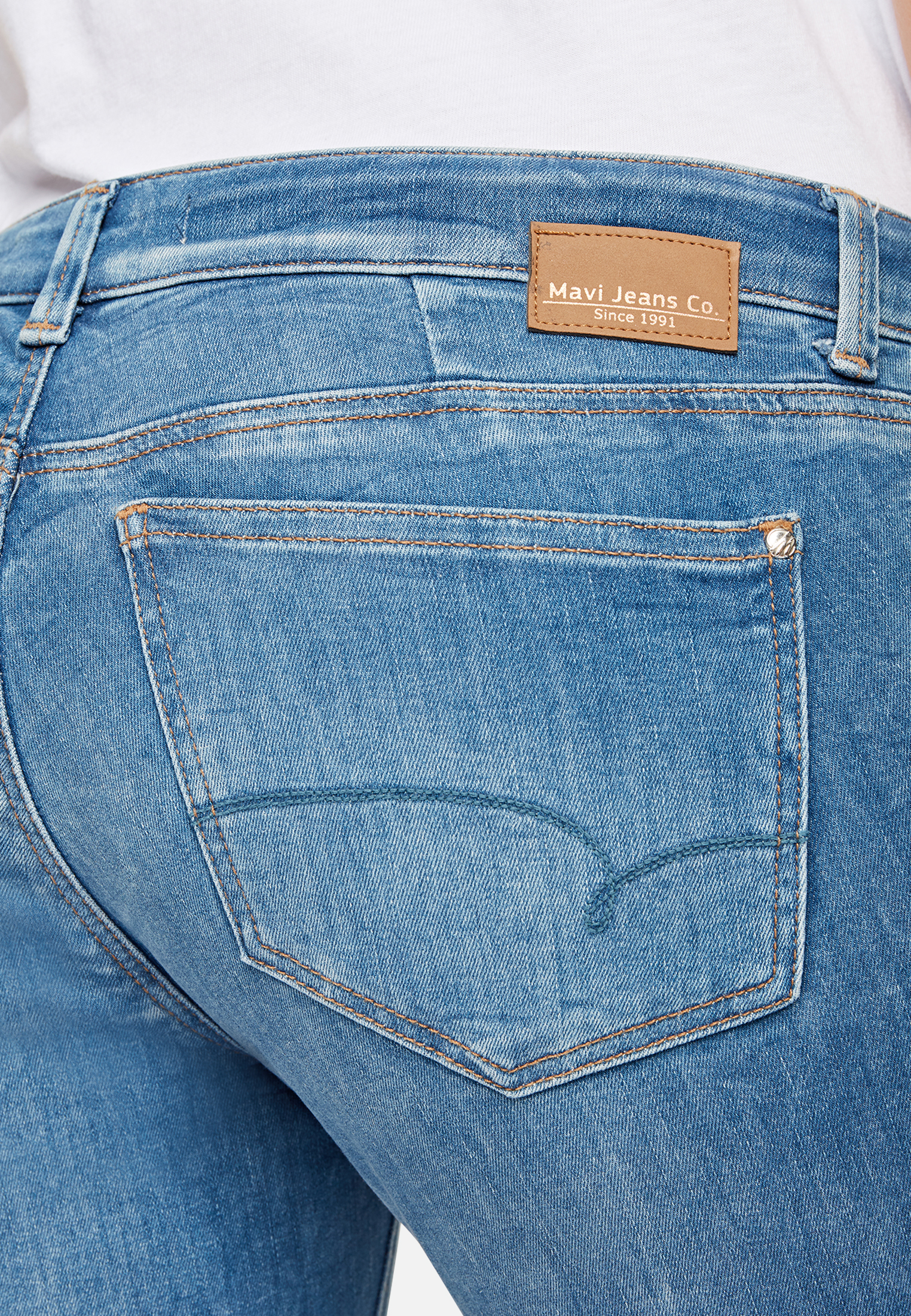 Mavi LEXY | super skinny, crop dark brushed glam Mavi LEXY | super skinny, crop dark brushed glam