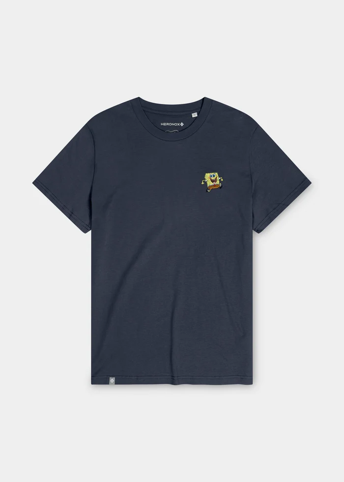 Bavarian Caps T-Shirt "SpongeBob läuft" - schiefergrau